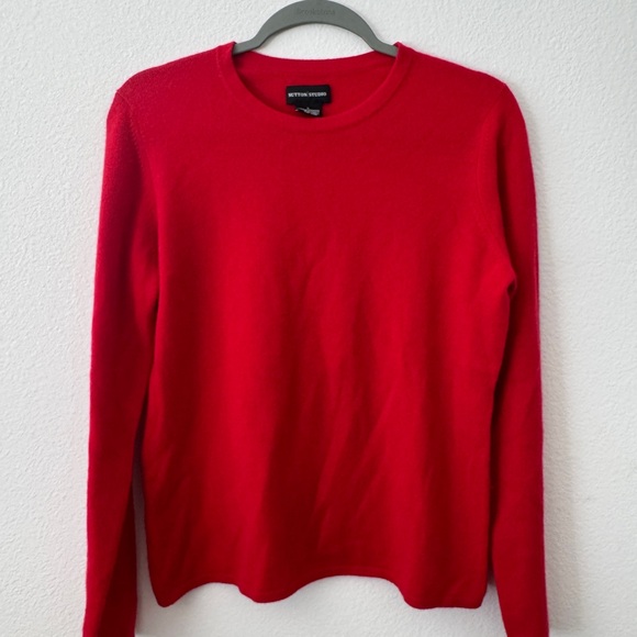 Sutton Studio Men's Vibrant Red Crewneck Sweater - Picture 1 of 4
